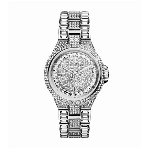 mini camille pavé silver-tone watch|mini camille pave watch.